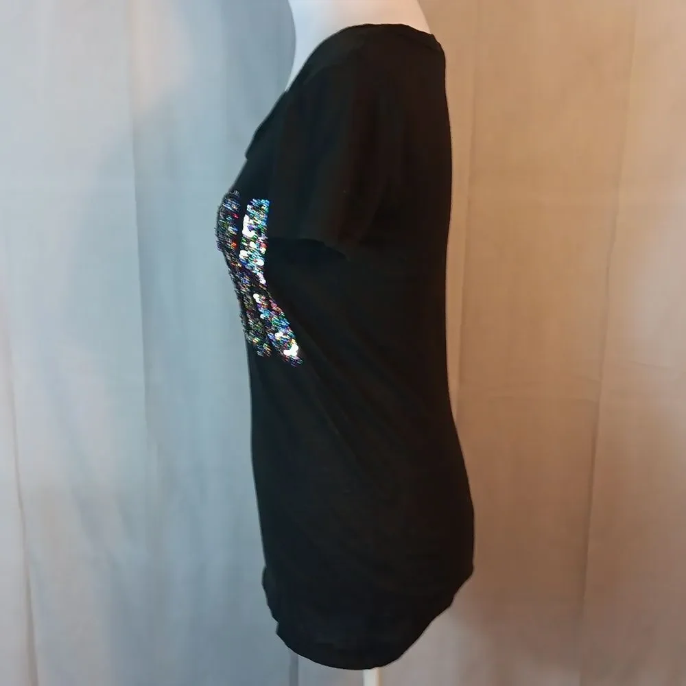 Pink Victoria Secret Sequined Tee - Picture 4 of 8
